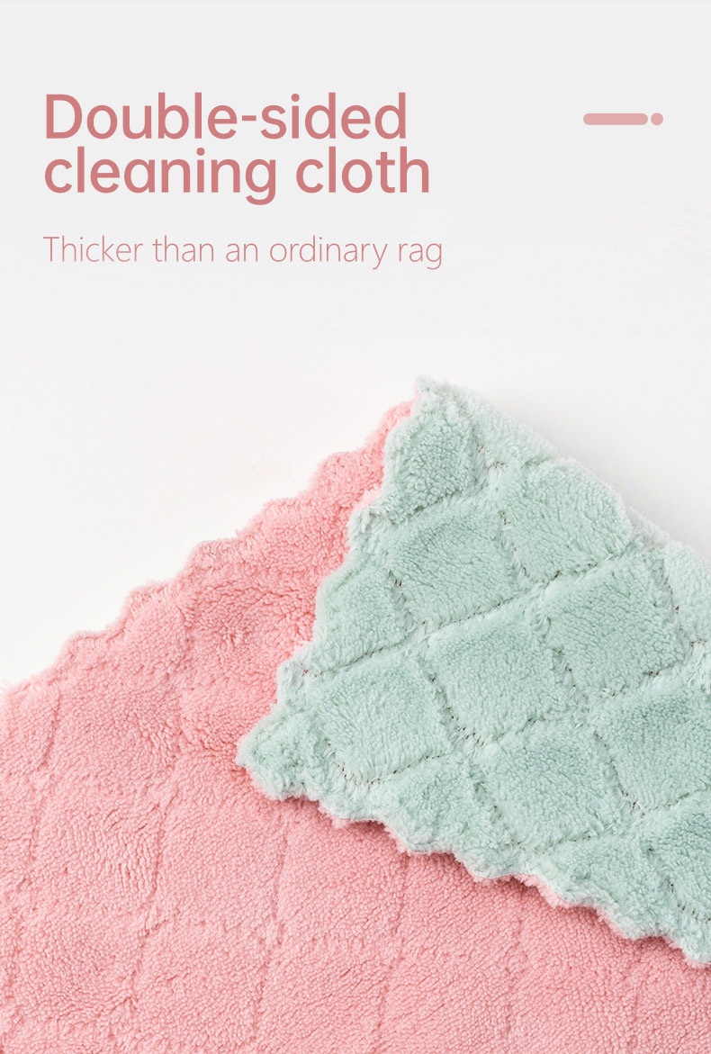 12pcs Polyester Kitchen dishwashing towel-5